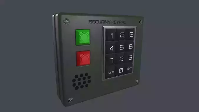 Keypad Lock 3D Model