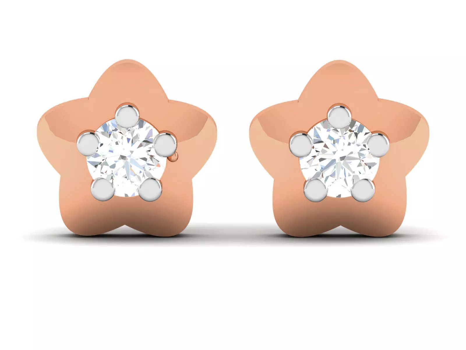 Women studs earrings 3dm render detail 3D print model_0