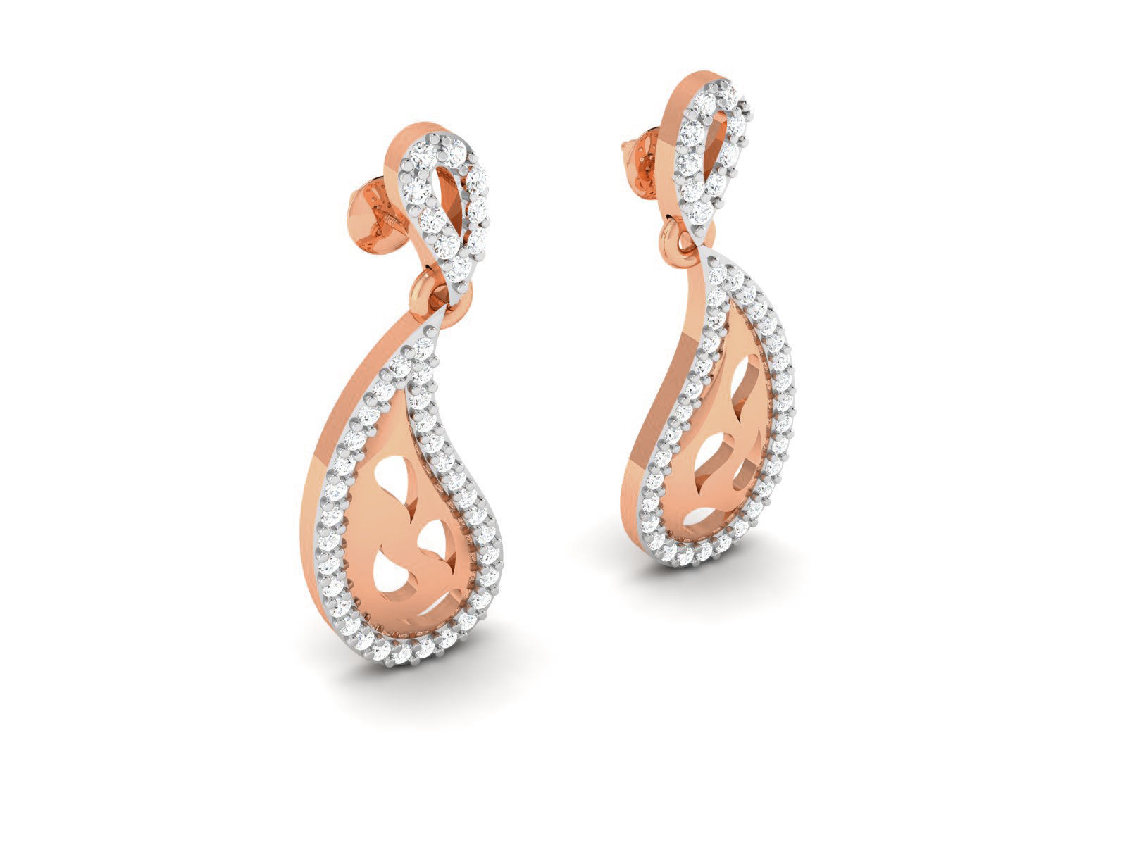 Women drop earrings 3dm render detail 3D print model_1