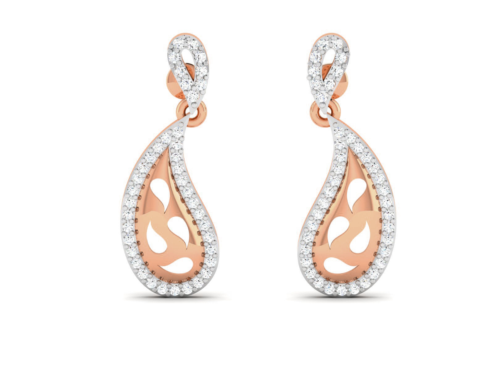 Women drop earrings 3dm render detail 3D print model_2