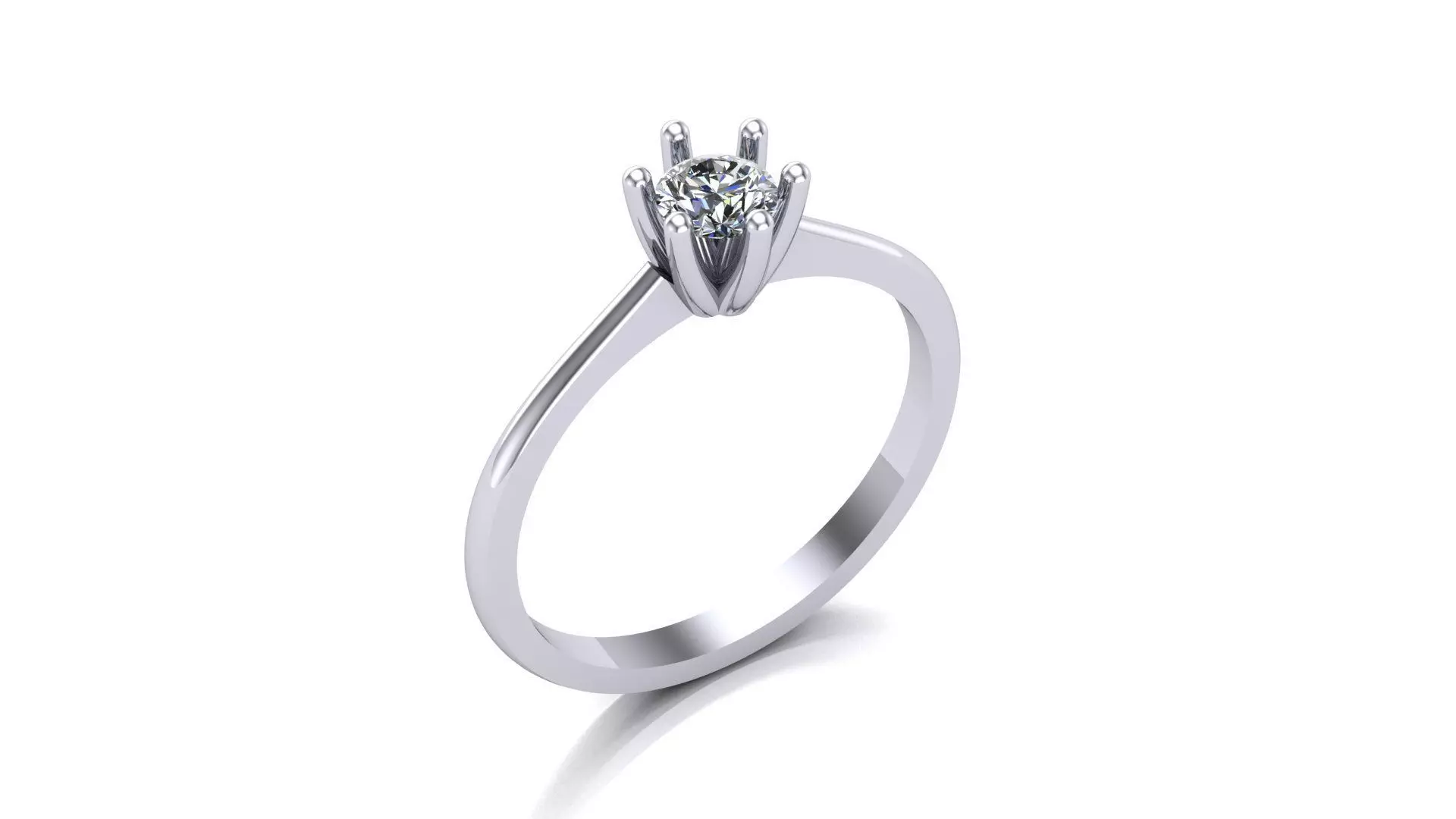 Anel Ouro Branco 3D print model