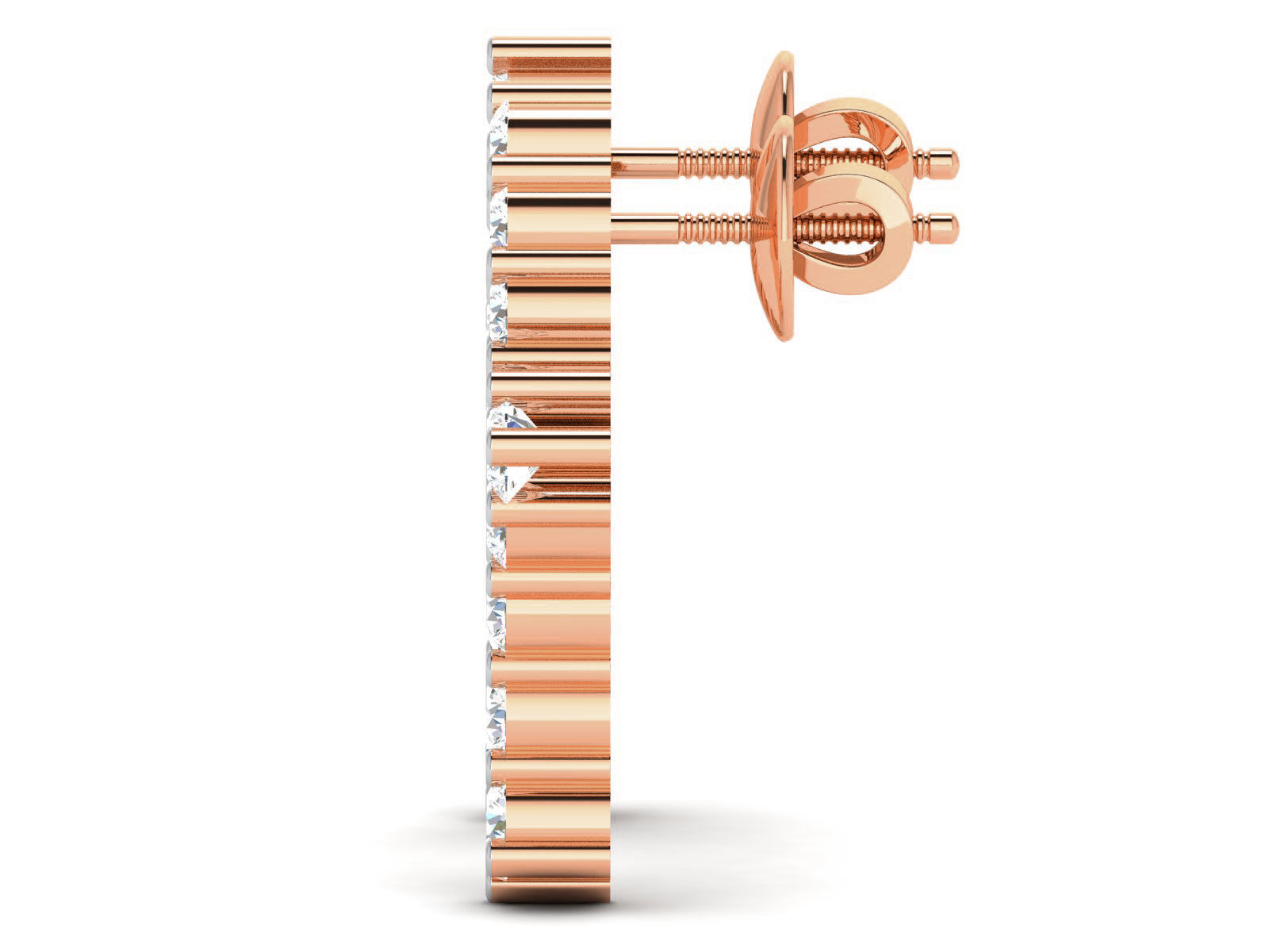 Women studs earrings 3dm render detail 3D print model_4