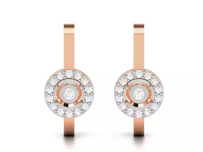 Women hoopsandhuggies earrings 3dm render detail 3D print model