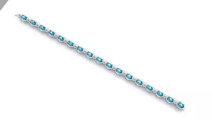 Pulseira topaz and diamond bracelet