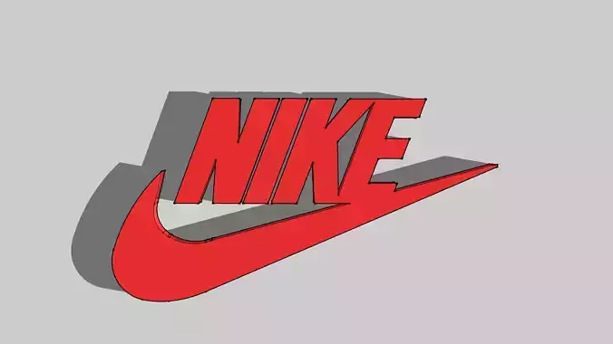 Nike Logo 3D print model