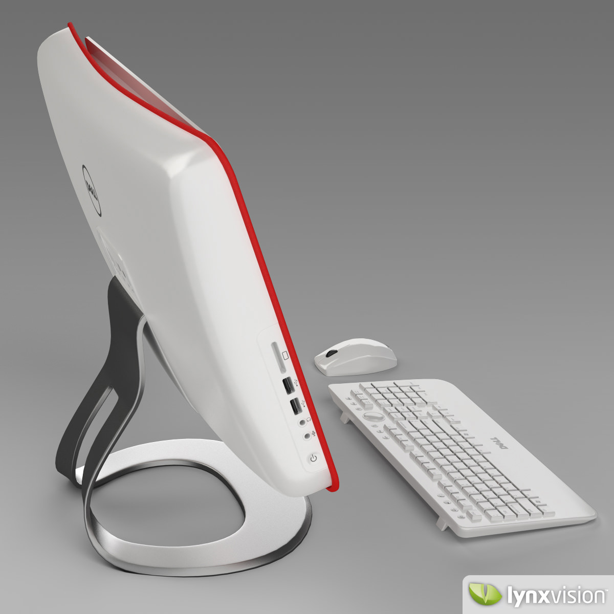 Dell Studio One AIO 3D model_2