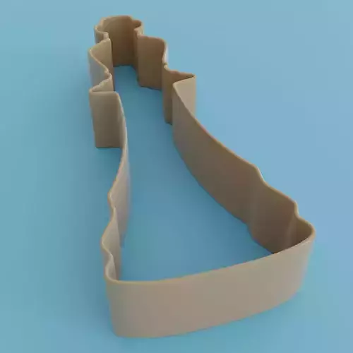 king cookie cutter 3D print model