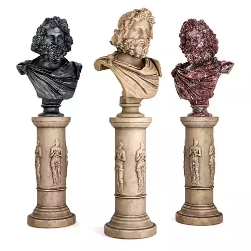 Roman bearded man bust