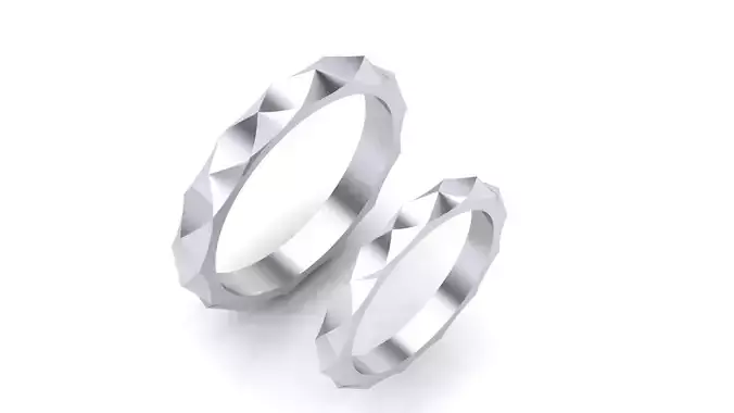 Par de Alianca geometrica 