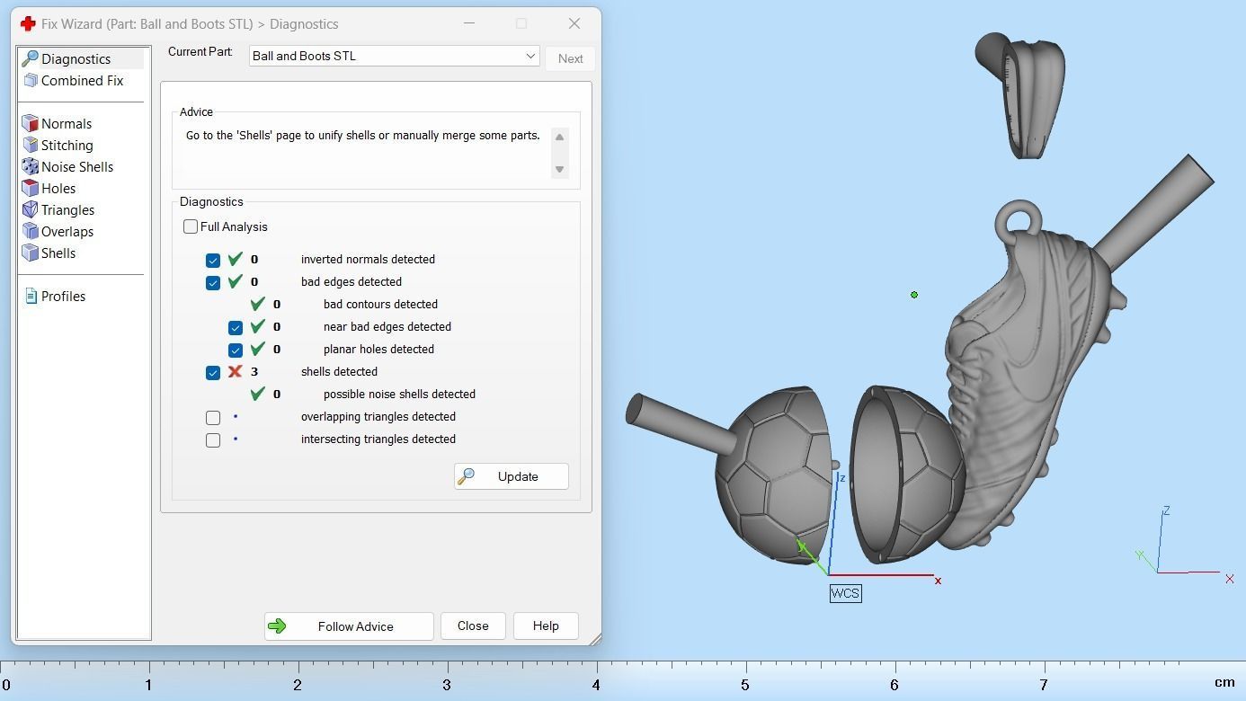 Football Boot and Ball Pendant N76 3D print model_9