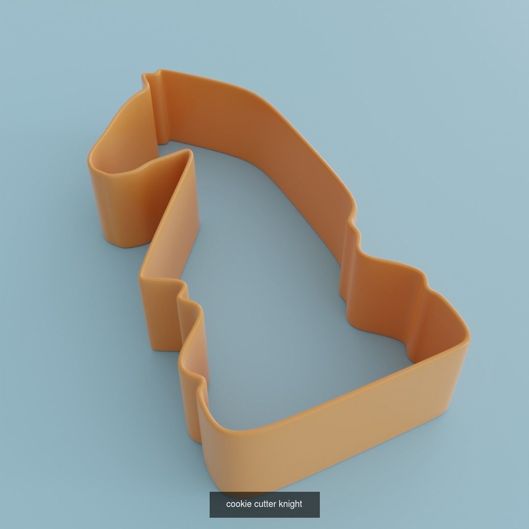 Forms for cookies chess figures for printing 3D Model Collection_5