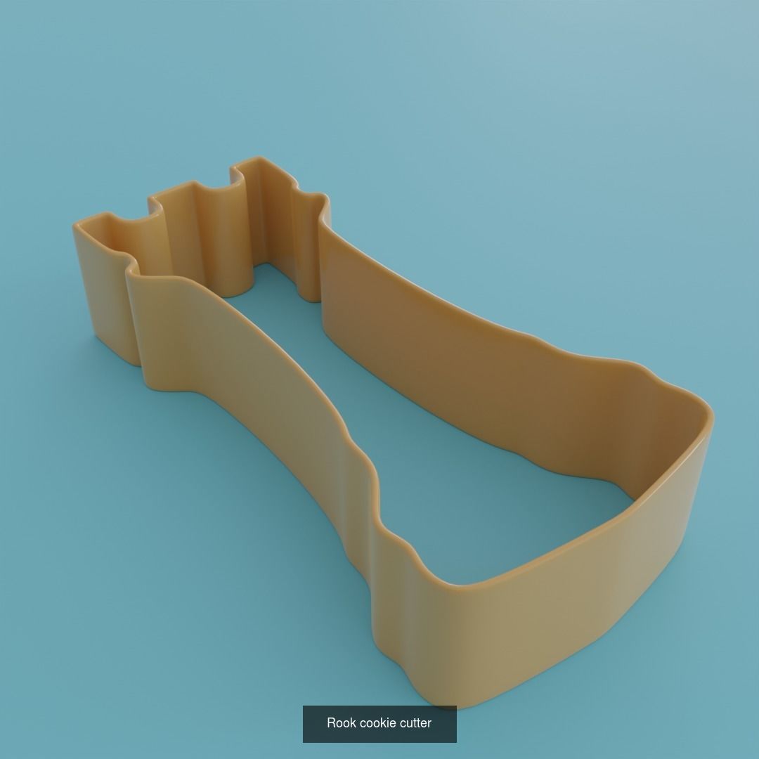 Forms for cookies chess figures for printing 3D Model Collection_2