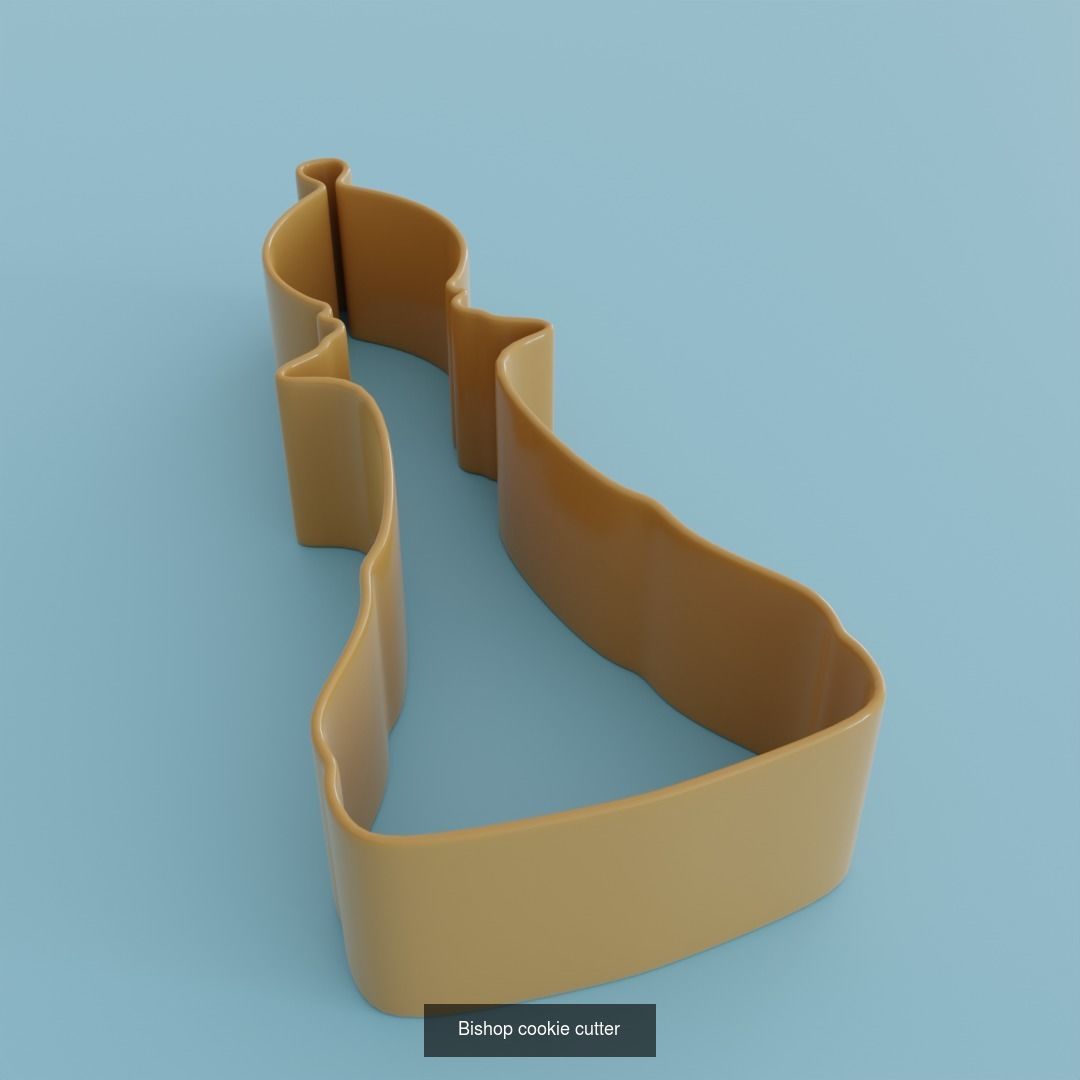 Forms for cookies chess figures for printing 3D Model Collection_7