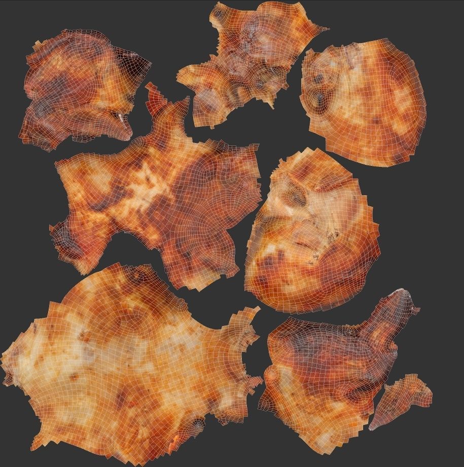 Grilled chicken Low-poly 3D model_6