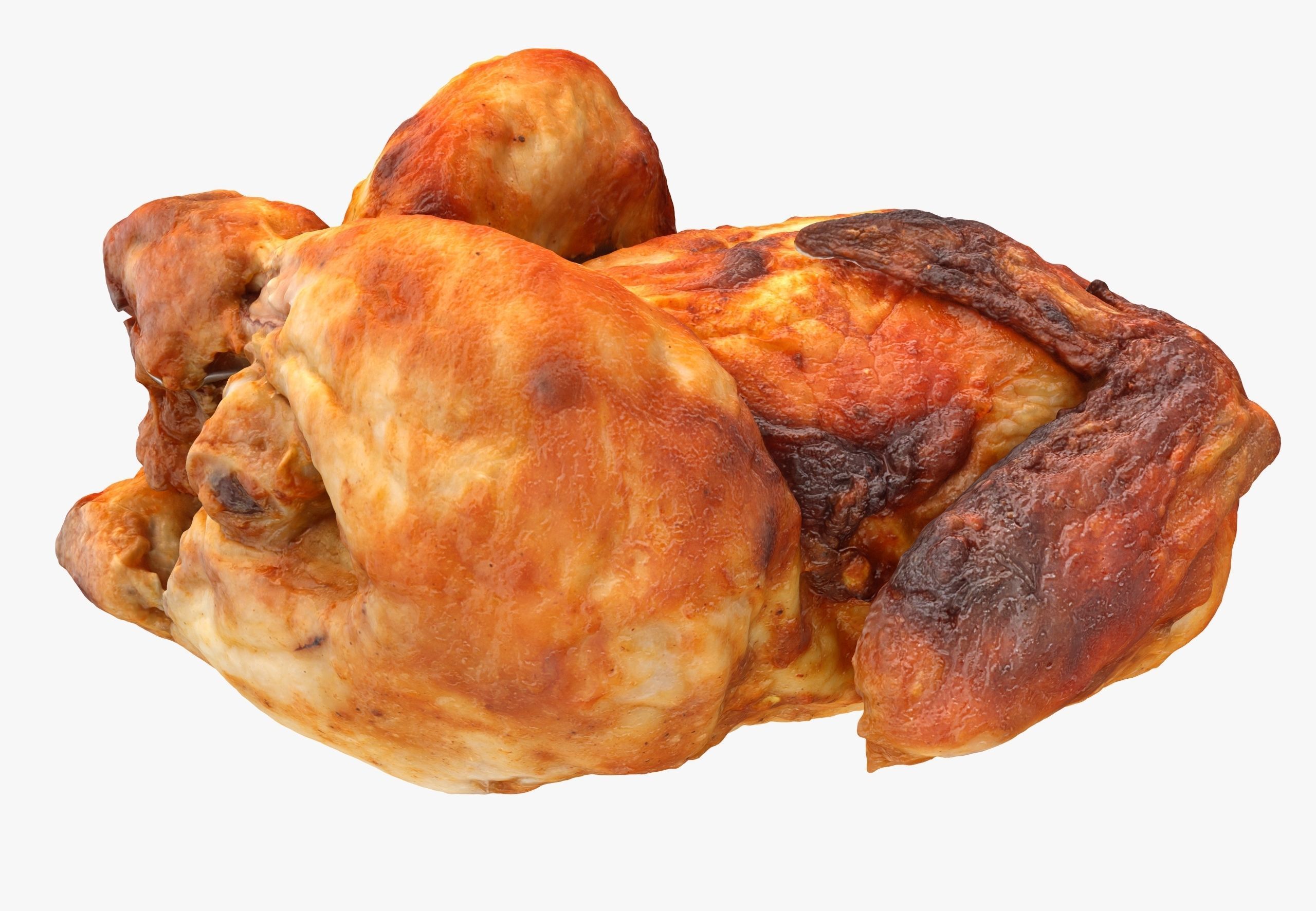 Grilled chicken Low-poly 3D model_2