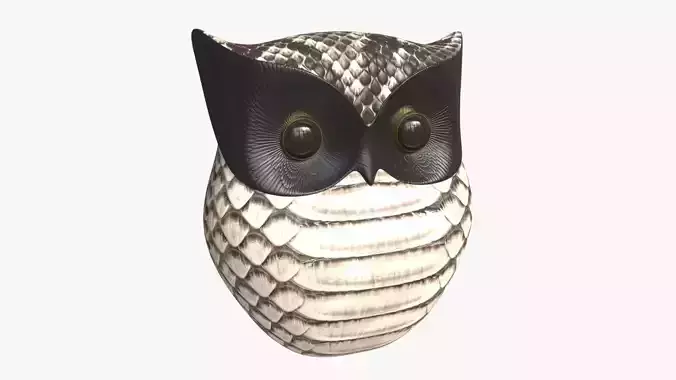Owl Figurine Leather