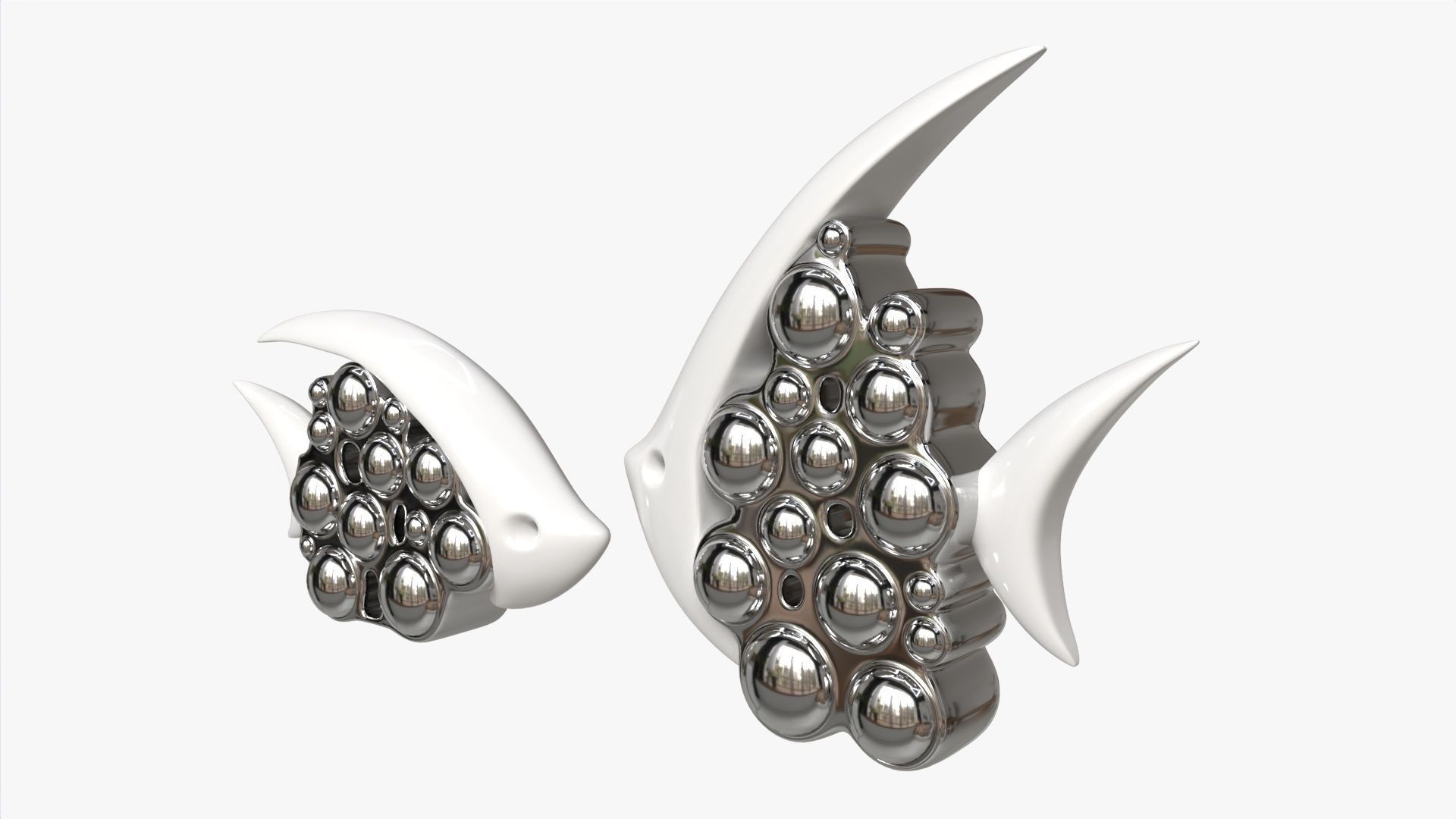 Ceramic Fish Figurines 3D model_3