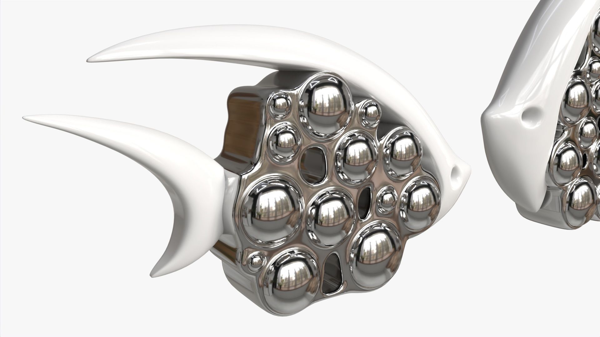 Ceramic Fish Figurines 3D model_2