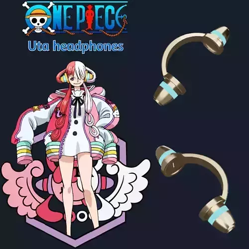 One Piece Uta Headphones 3D print model