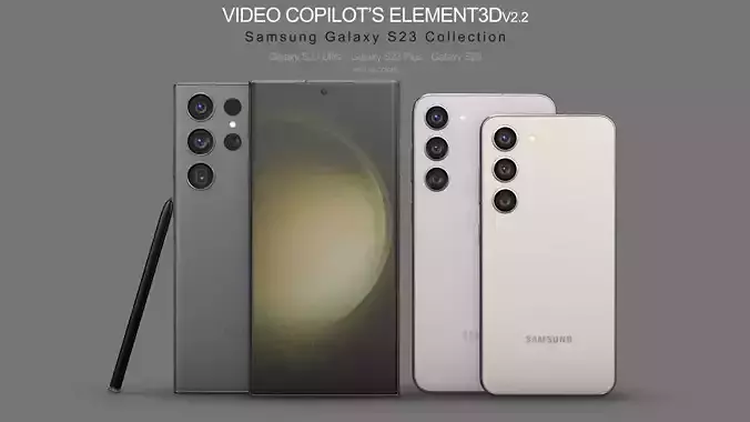 Element3D - Samsung Galaxy S23 Collection 3D model