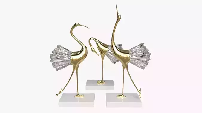 Decorative Crane Figurines
