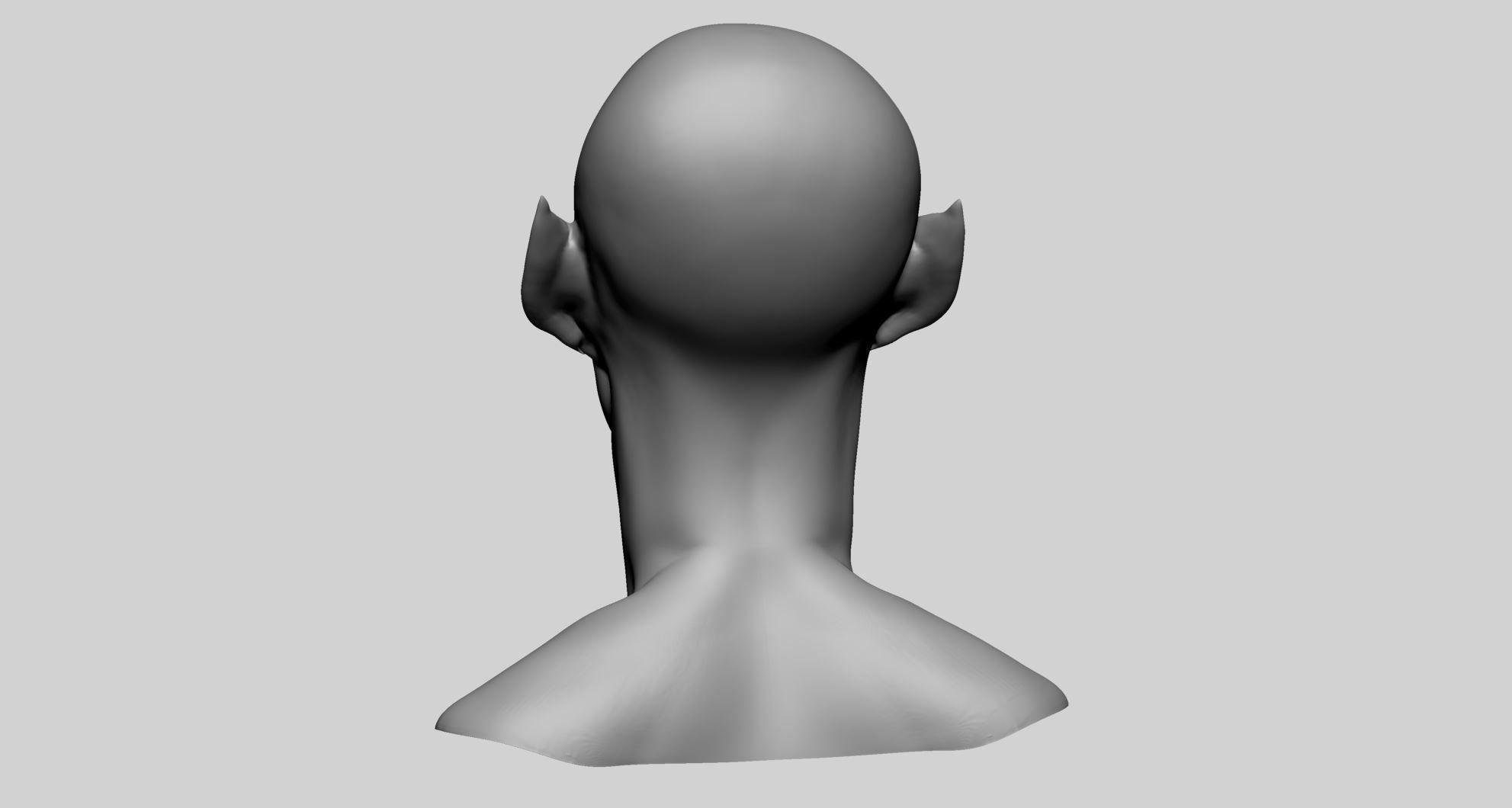 Male Head I 3D model_5