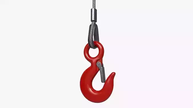 Lifting Crane Hook 3D model
