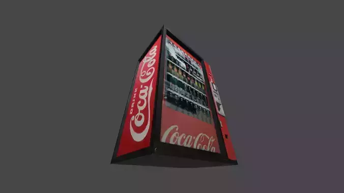 Vending Machine Low Poly Free low-poly 3D model