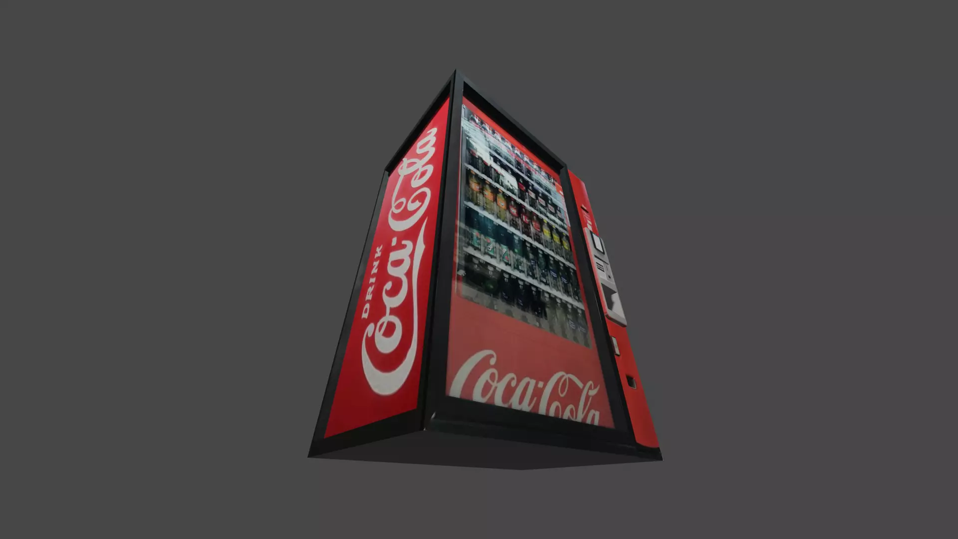 Vending Machine Low Poly Free low-poly 3D model_0