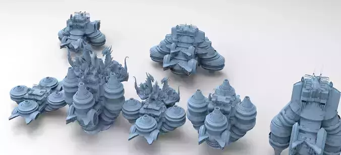 Floating Desert Dragon Throne platform 7  versions 