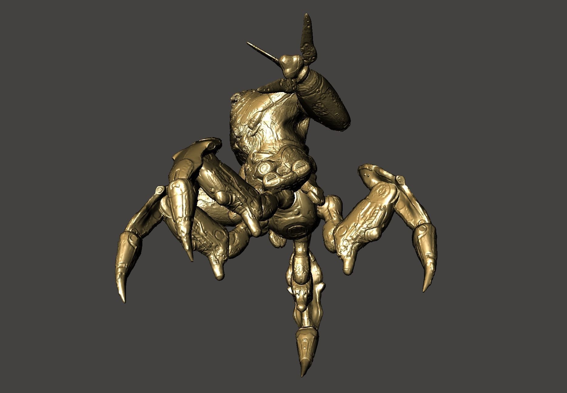 THE MAKRON QUAKE 4 modular ultra-high Detailed  STL 3D model 3D print model_12