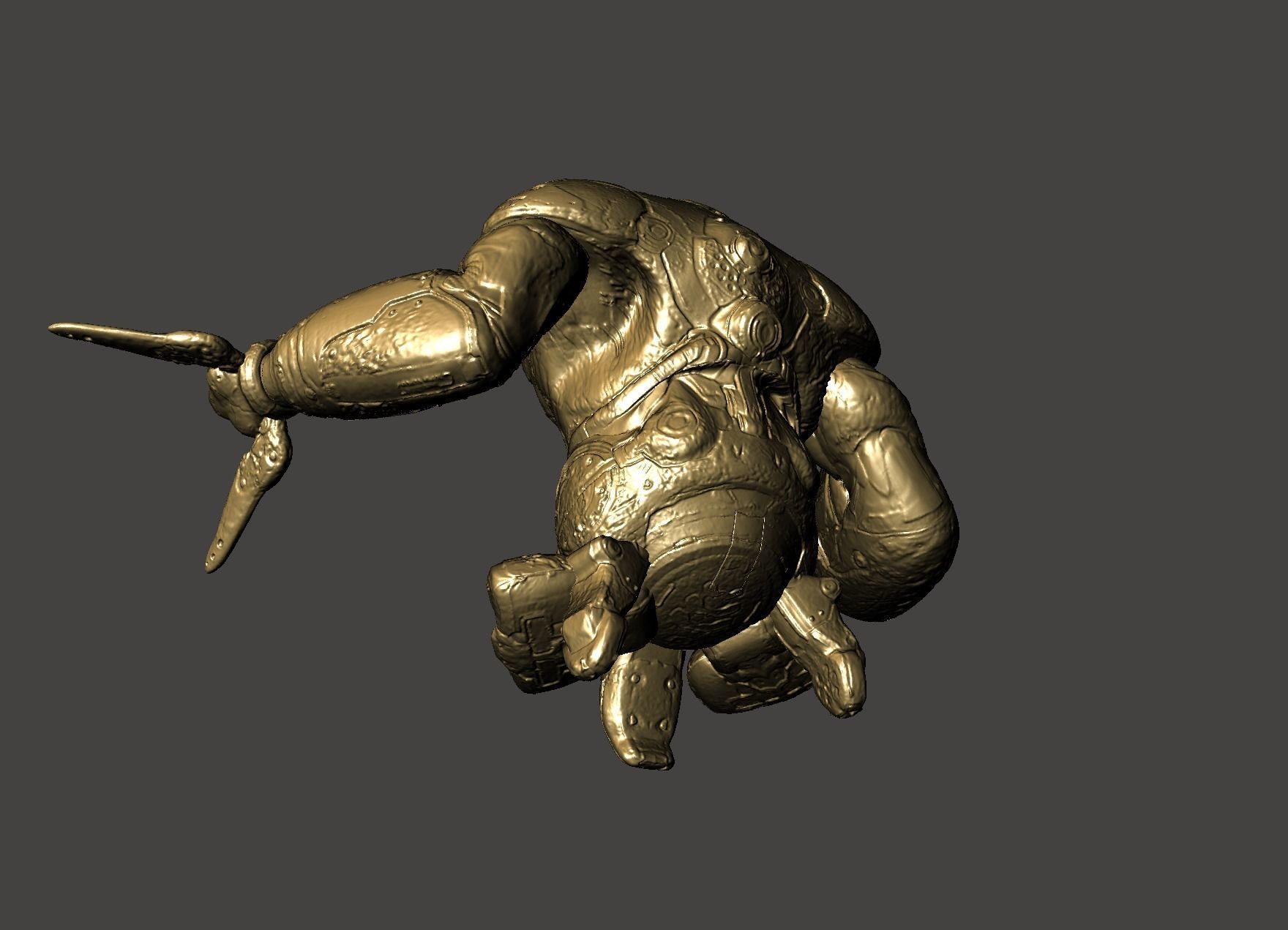 THE MAKRON QUAKE 4 modular ultra-high Detailed  STL 3D model 3D print model_34