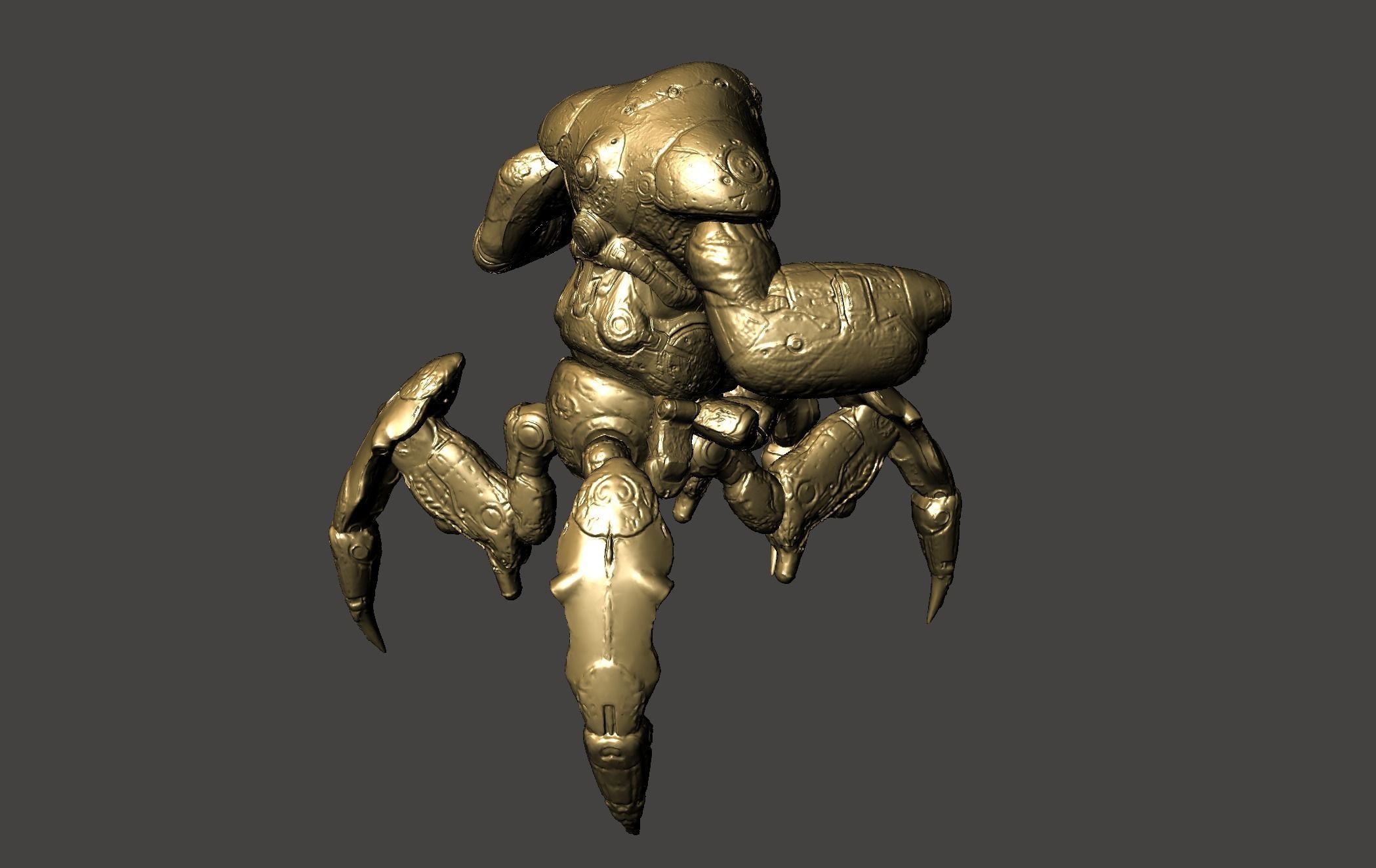 THE MAKRON QUAKE 4 modular ultra-high Detailed  STL 3D model 3D print model_52