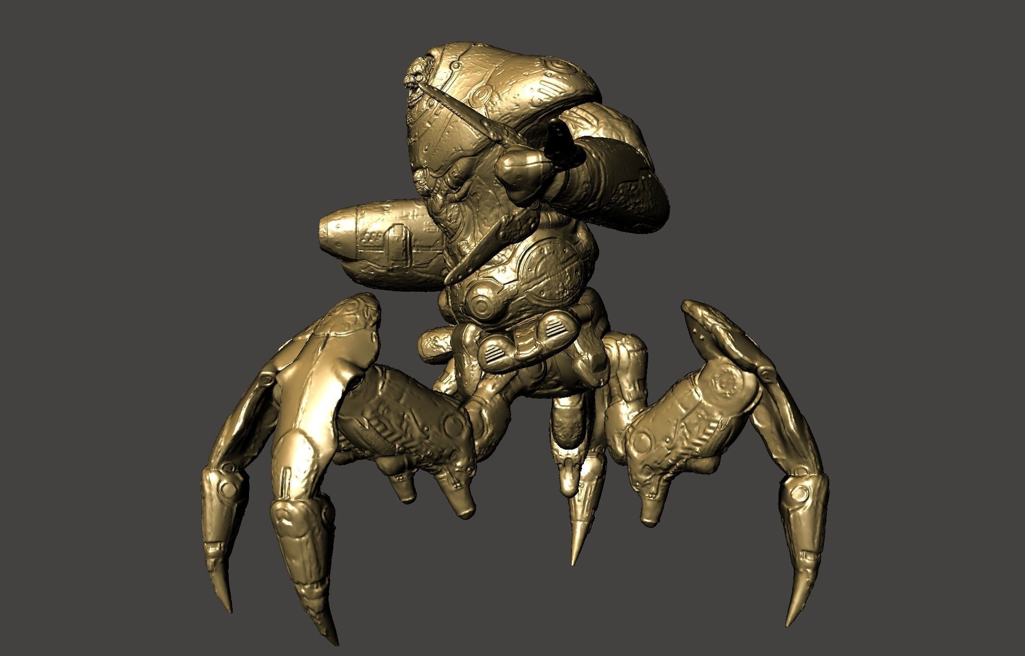 THE MAKRON QUAKE 4 modular ultra-high Detailed  STL 3D model 3D print model_53
