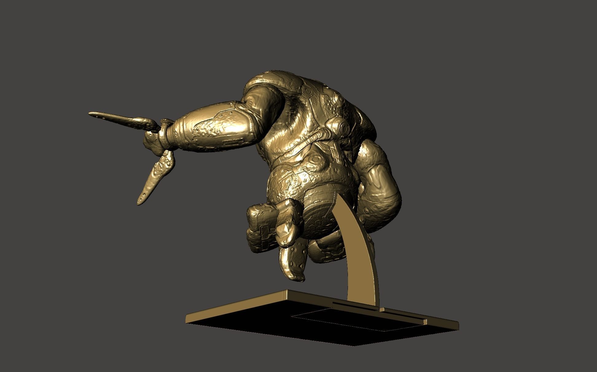 THE MAKRON QUAKE 4 modular ultra-high Detailed  STL 3D model 3D print model_32