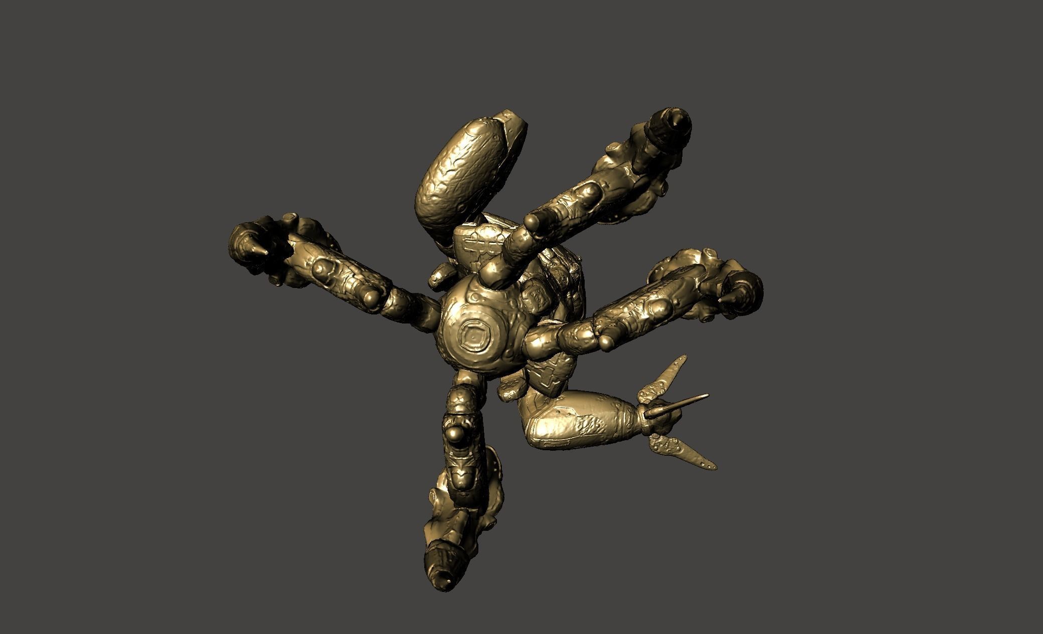 THE MAKRON QUAKE 4 modular ultra-high Detailed  STL 3D model 3D print model_19