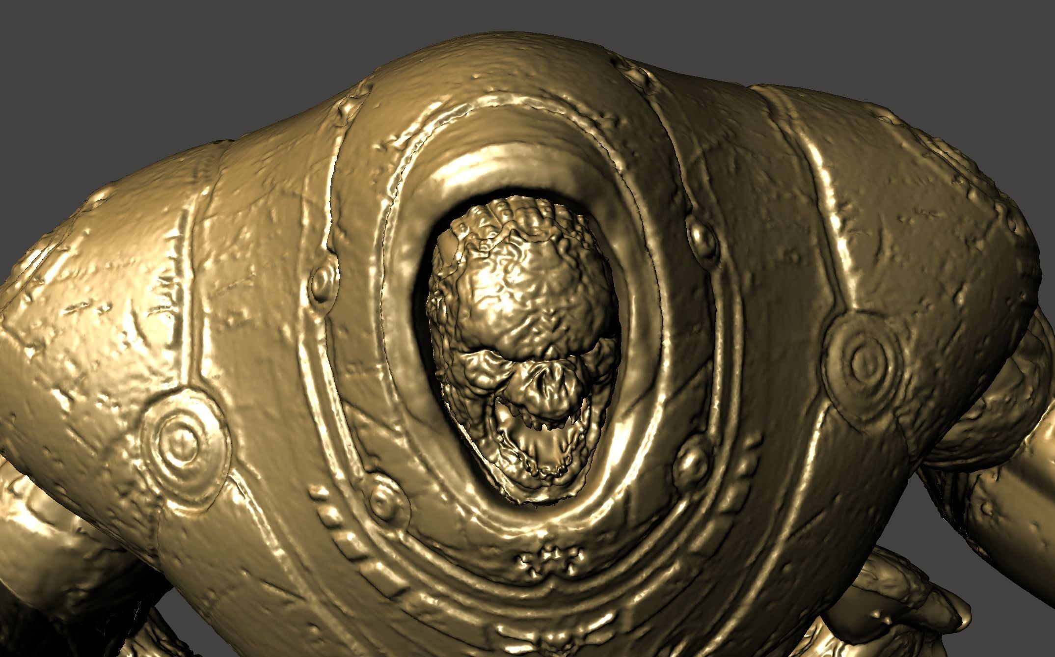 THE MAKRON QUAKE 4 modular ultra-high Detailed  STL 3D model 3D print model_2
