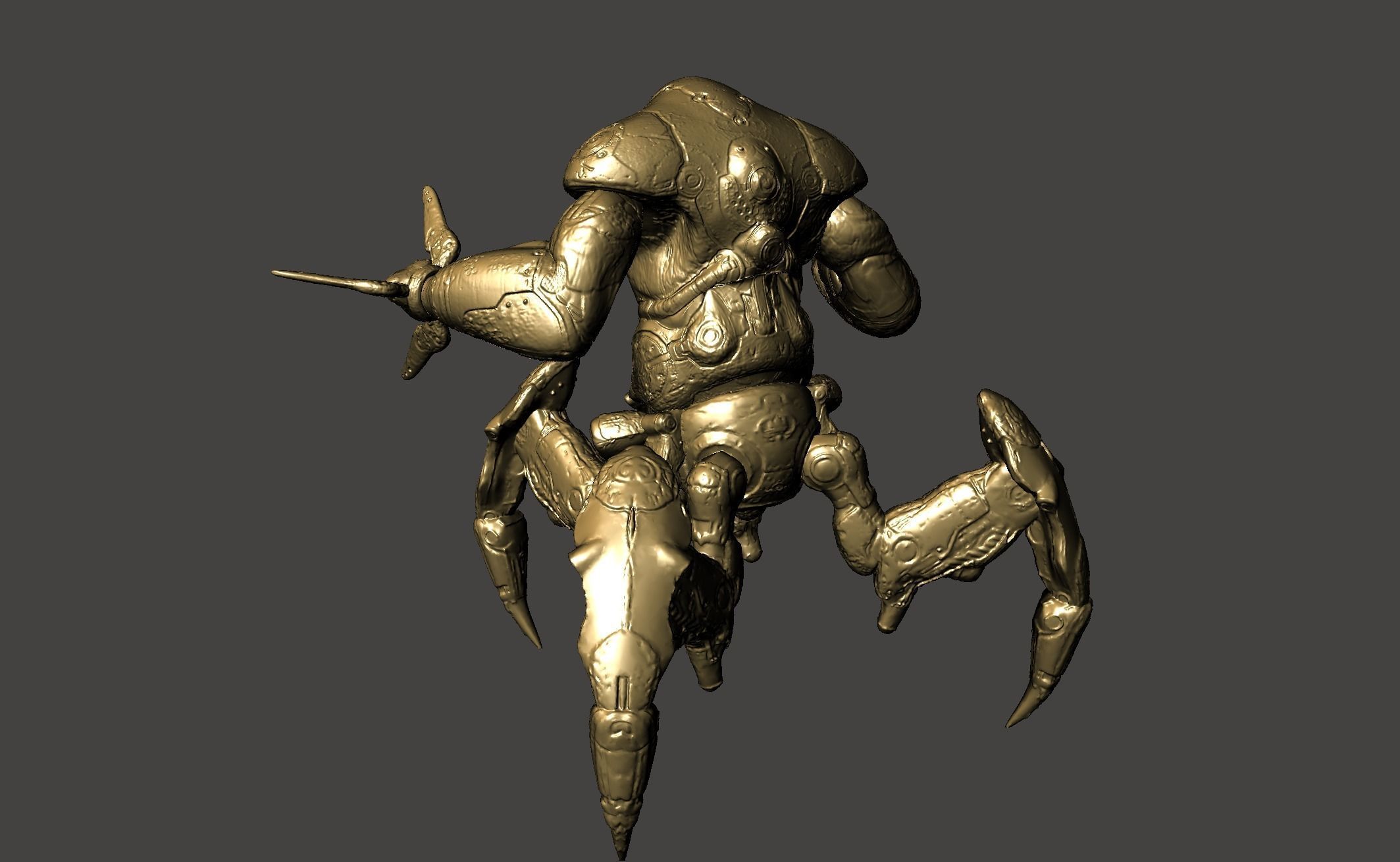 THE MAKRON QUAKE 4 modular ultra-high Detailed  STL 3D model 3D print model_22