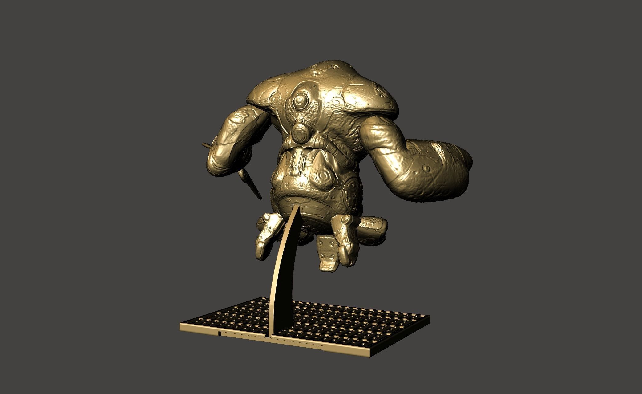 THE MAKRON QUAKE 4 modular ultra-high Detailed  STL 3D model 3D print model_33
