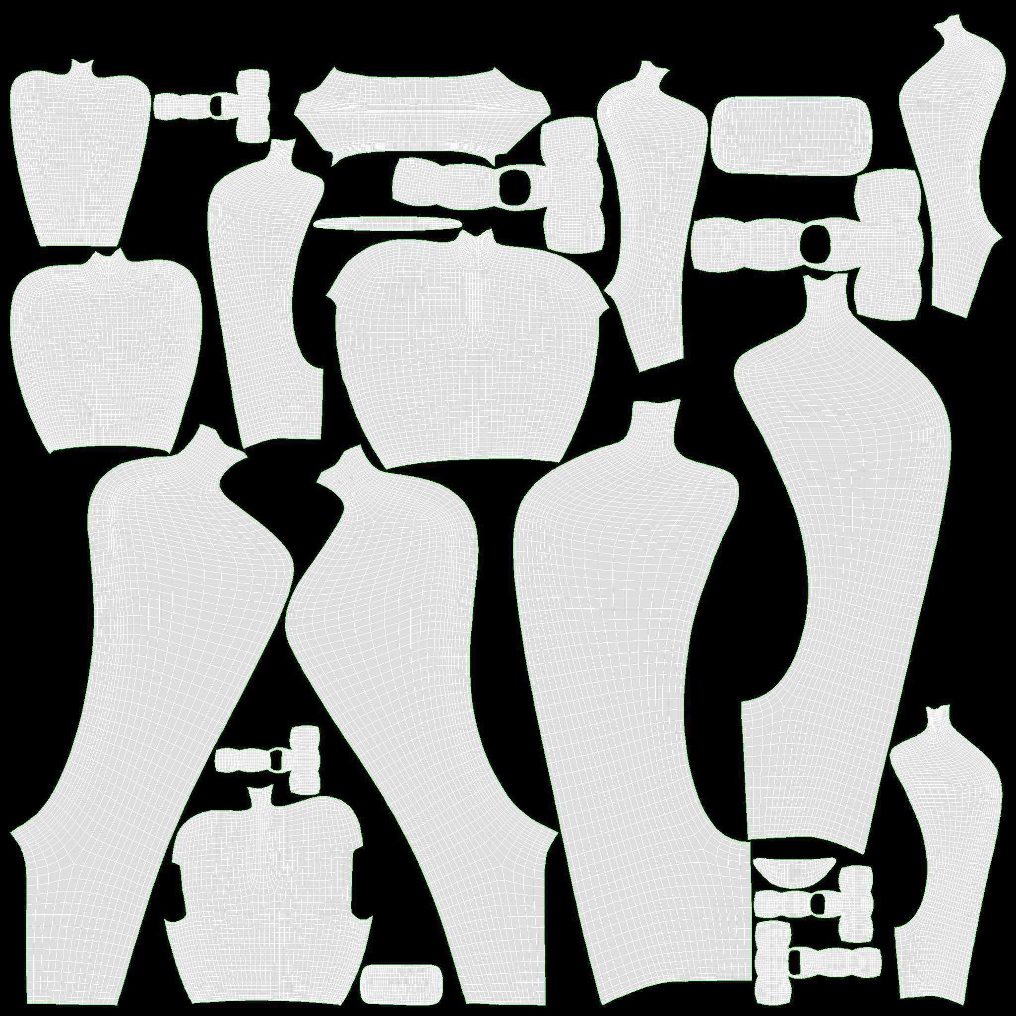 Nordic Simple Style Hug Love Sculptures Ceramic 3D model_9