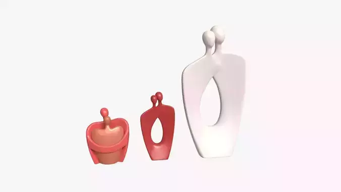 Nordic Simple Style Hug Love Sculptures Ceramic