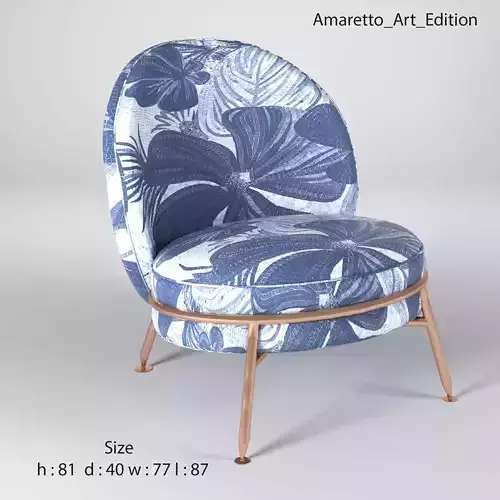 kreslo ameretio art edition chair 3D model
