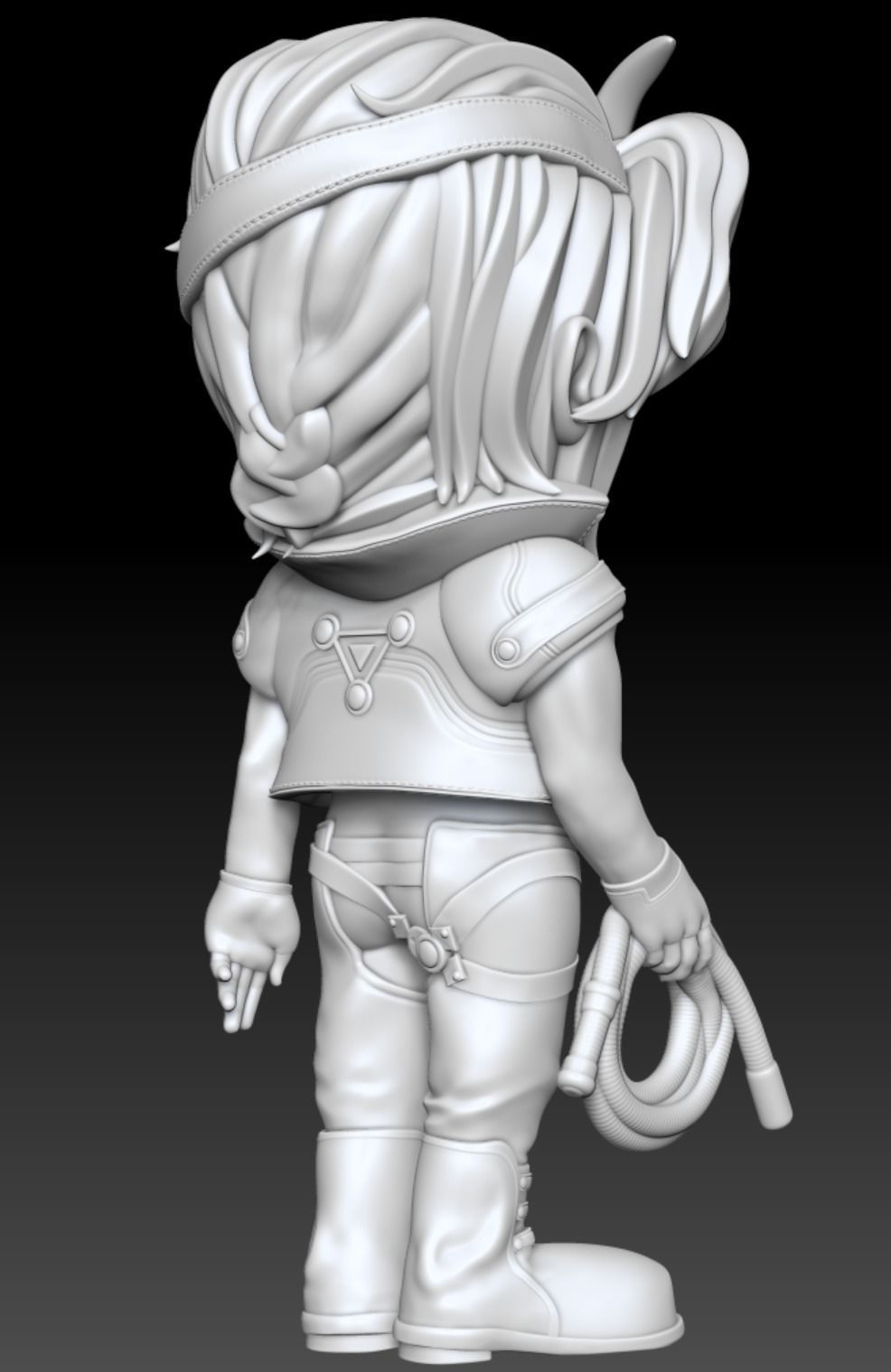 Xenogears Bartholomew Fatima Cartoon Chubby Chibi Figure 3D print model_5