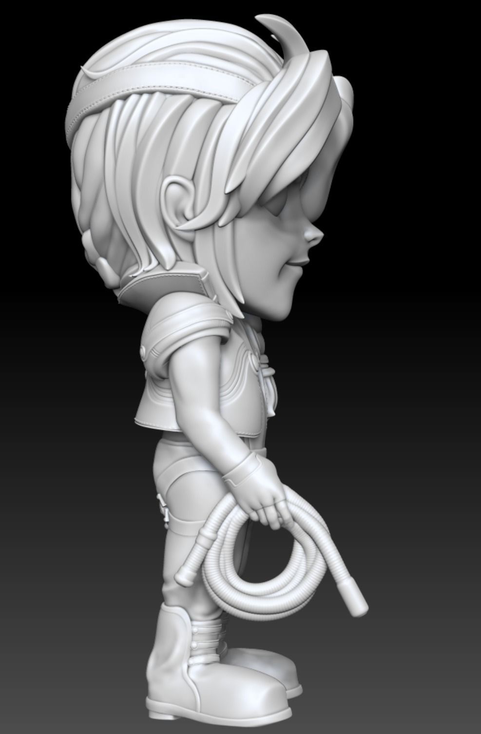 Xenogears Bartholomew Fatima Cartoon Chubby Chibi Figure 3D print model_4