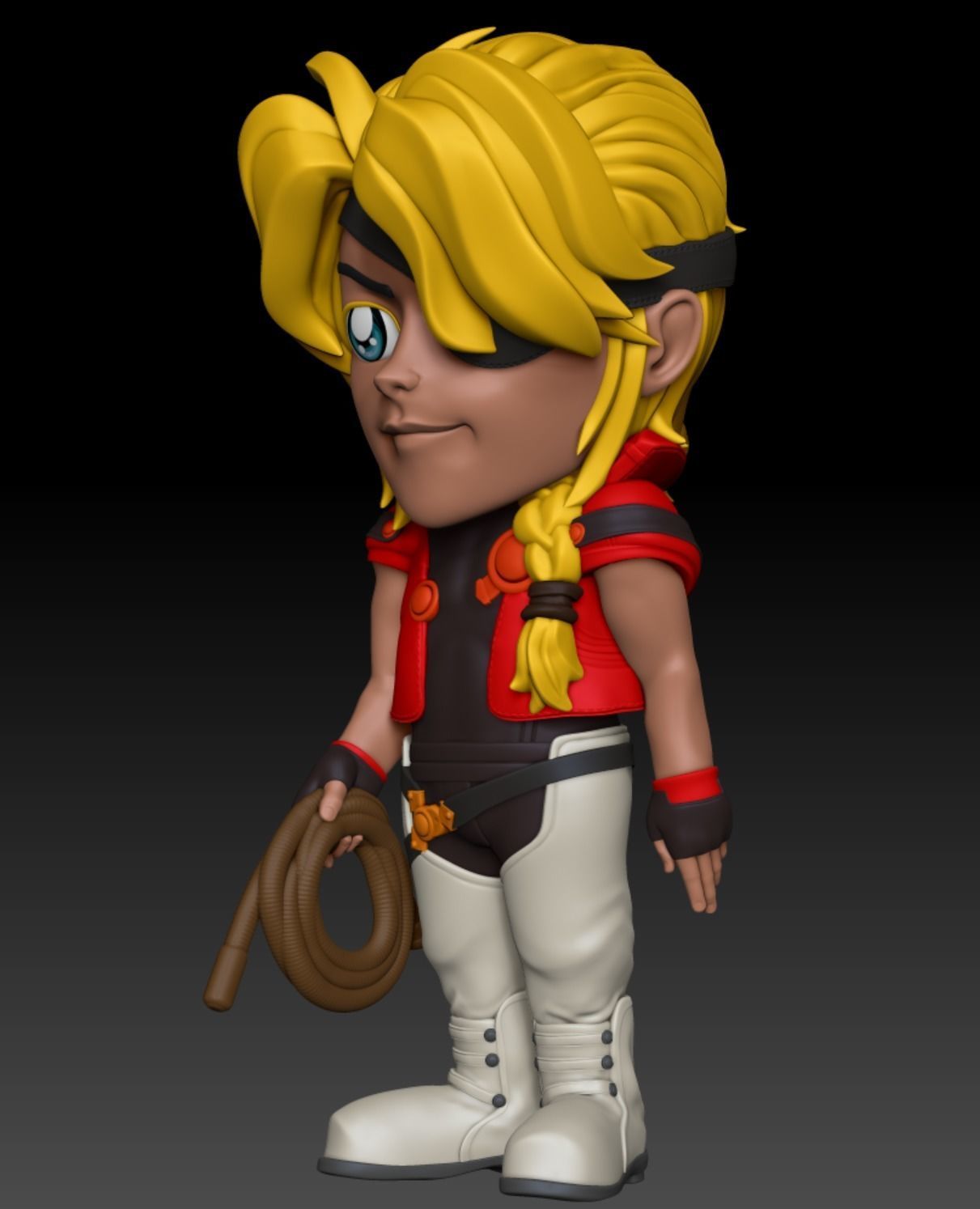 Xenogears Bartholomew Fatima Cartoon Chubby Chibi Figure 3D print model_1