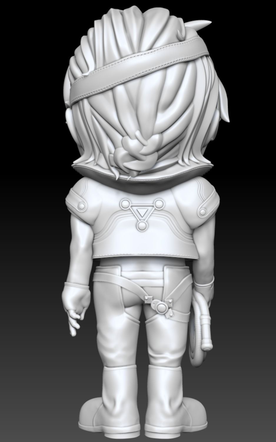 Xenogears Bartholomew Fatima Cartoon Chubby Chibi Figure 3D print model_6