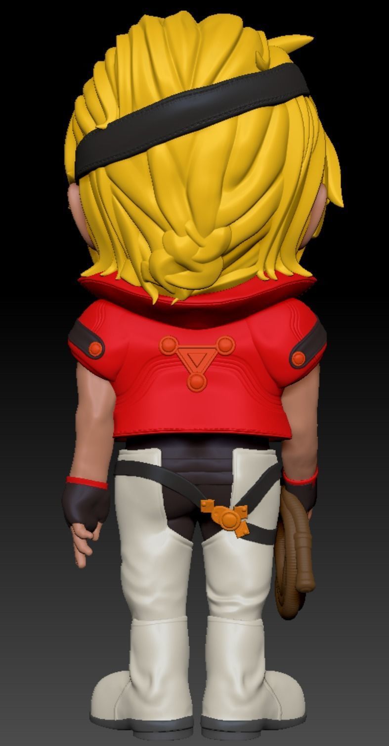 Xenogears Bartholomew Fatima Cartoon Chubby Chibi Figure 3D print model_16