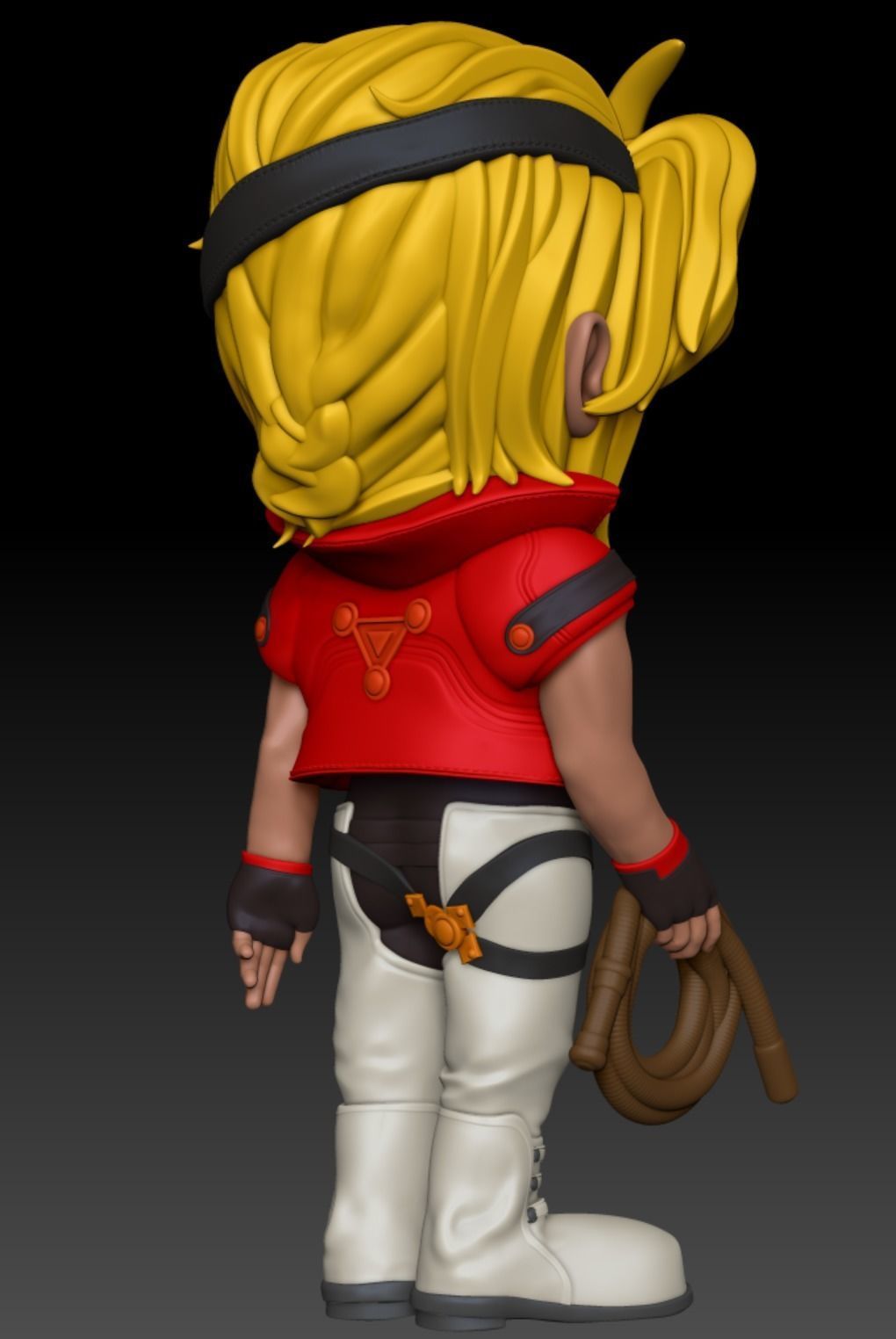 Xenogears Bartholomew Fatima Cartoon Chubby Chibi Figure 3D print model_15