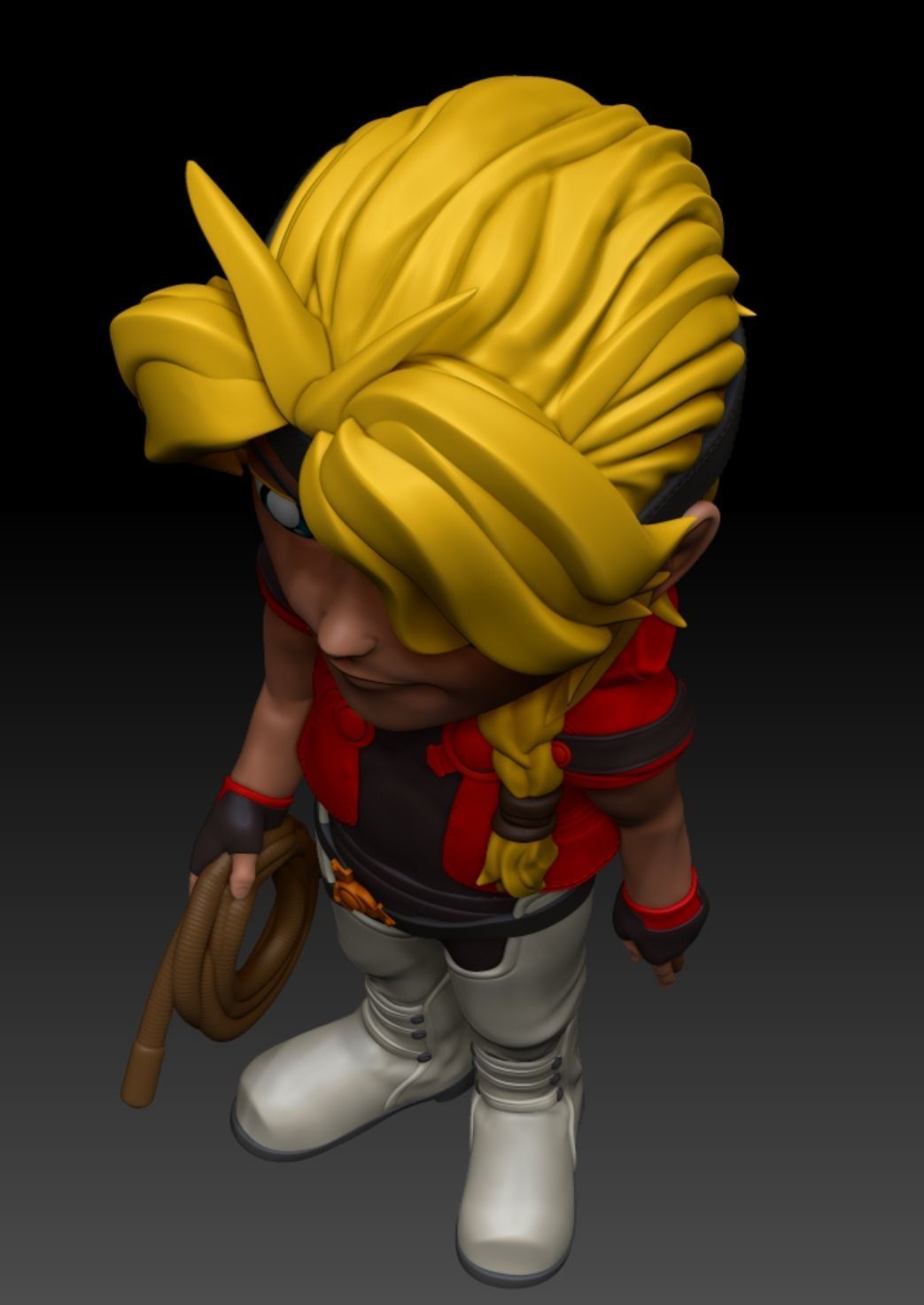 Xenogears Bartholomew Fatima Cartoon Chubby Chibi Figure 3D print model_19