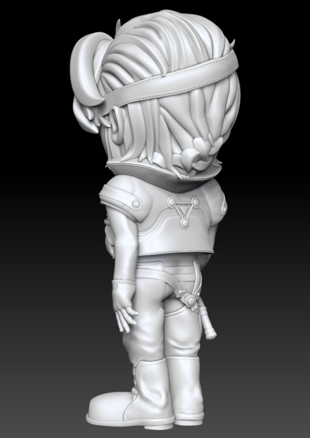 Xenogears Bartholomew Fatima Cartoon Chubby Chibi Figure 3D print model_7